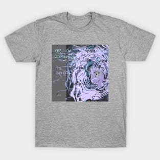 DISHEVELED SHE LILAC T-Shirt